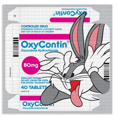 OxyBunny Blotter Paper Archival Print by Ben Frost