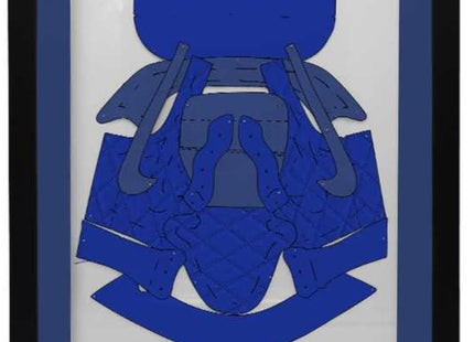 Air Jordan 2 Pattern Study Blue HPM Shoe Object Art by Ceeze