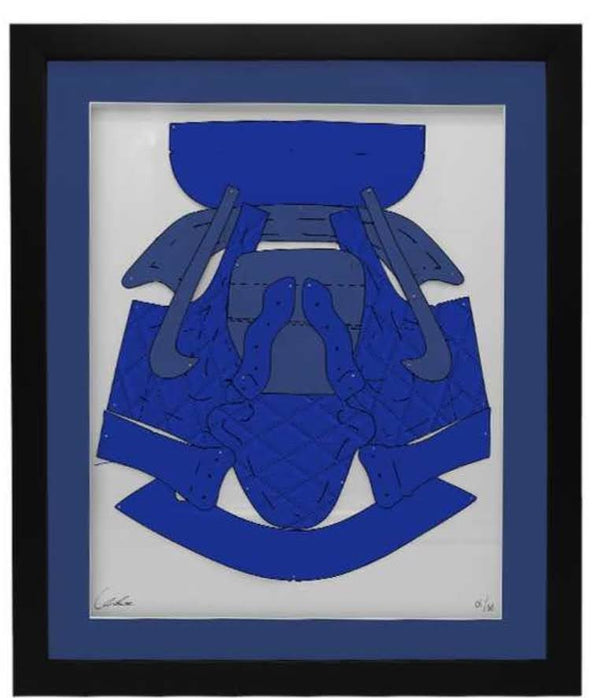 Air Jordan 2 Pattern Study Bleu Chaussure HPM Objet Art par Ceeze