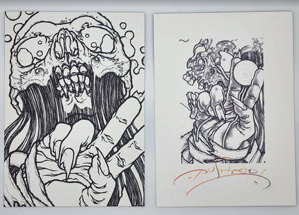 Peace Brutha Curtain Rail Ex Libris Book Print by Pushead