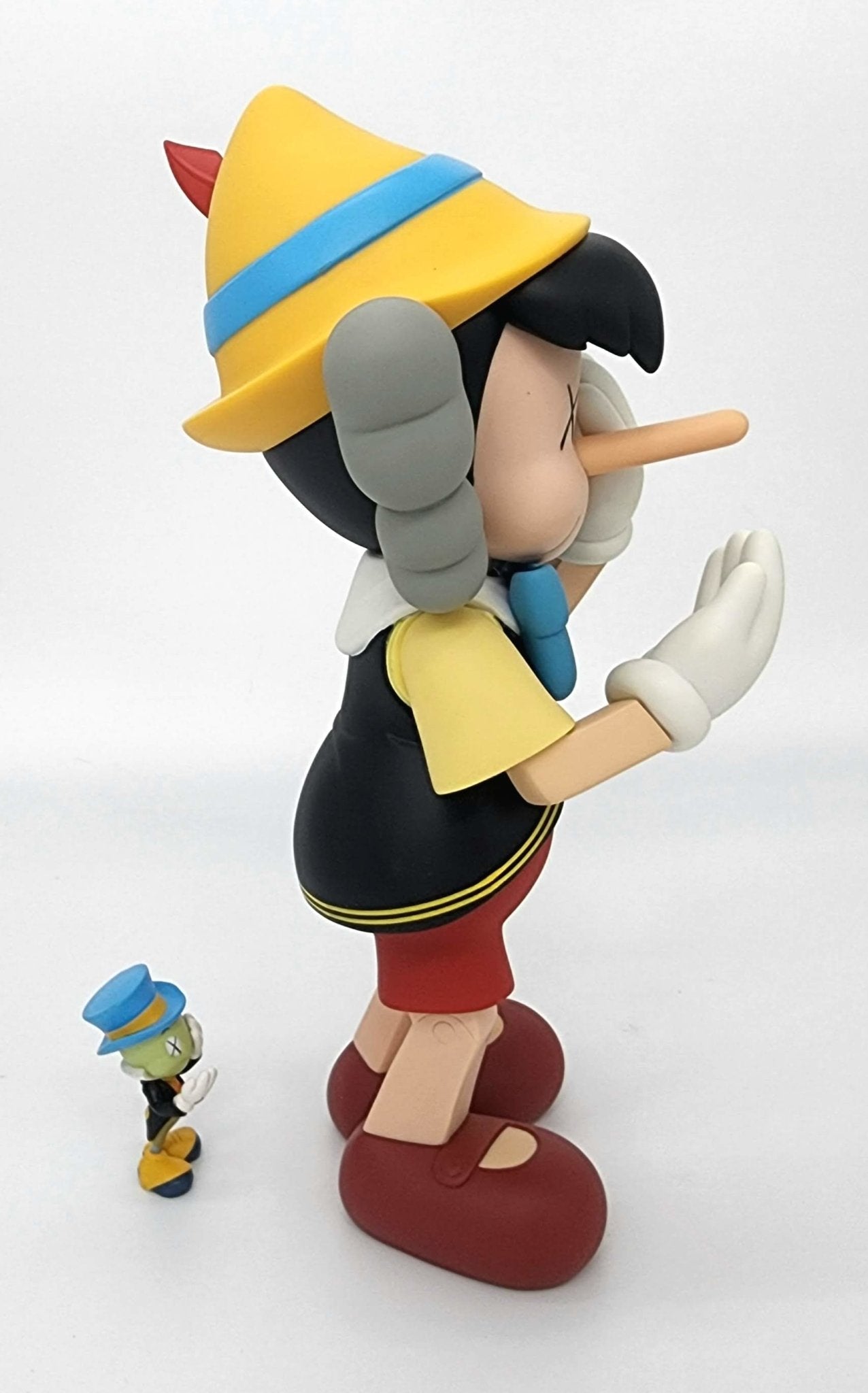 Pinocchio & Jiminy Cricket Disney Companion Fine Art Toy by Kaws- Brian  Donnelly