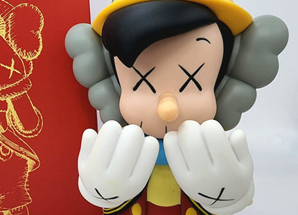 Pinocchio & Jiminy Cricket Disney Companion Fine Art Toy by Kaws- Brian Donnelly