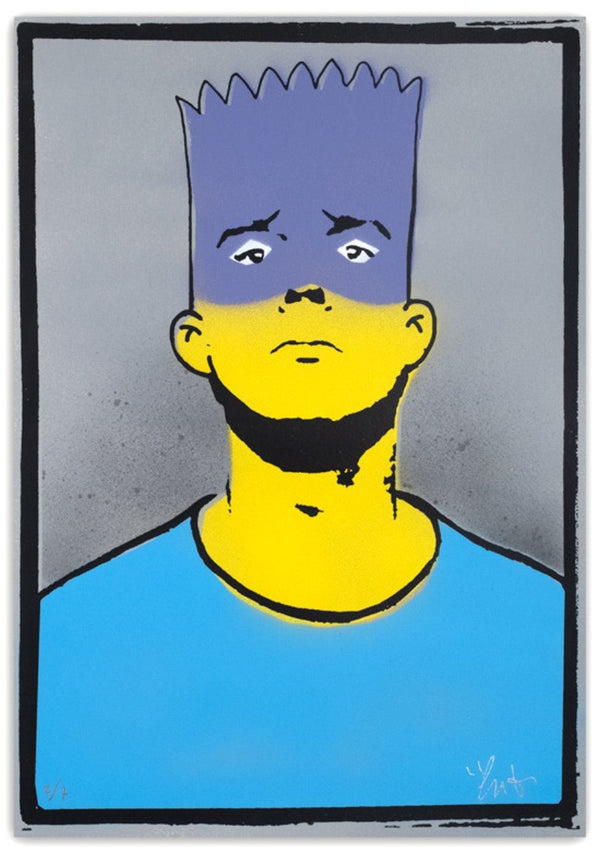 Pop Bart Bartman HPM Stencil Silkscreen Print by Copyright