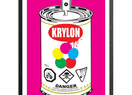 Pop Can Pink Silkscreen Print by Denial- Daniel Bombardier