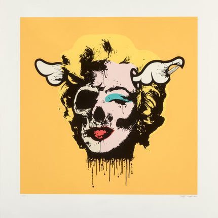 Pop Tart- Yellow Silkscreen Fine Art Print by D*Face- Dean Stockton