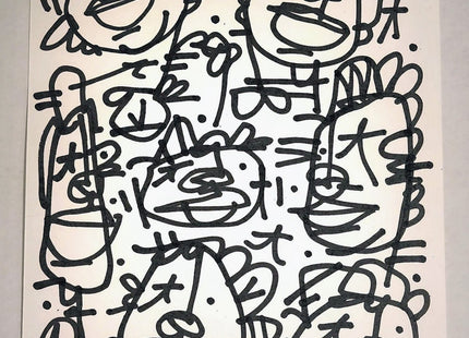 Portrait Series Live Original Drawing by JM Rizzi