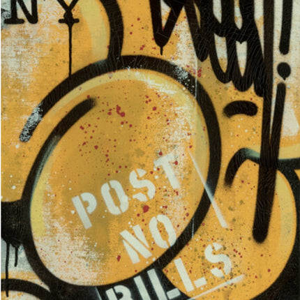 Post No Bills- Untitled Stencil Original Graffiti Painting by Seen UA