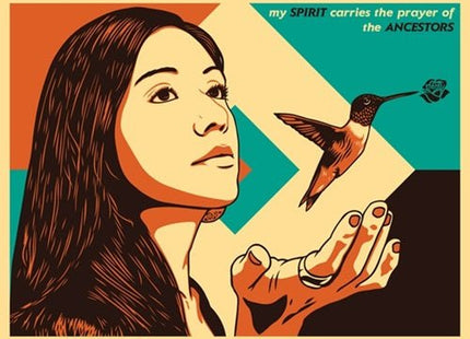 Prayer of the Ancestors Silkscreen Print by Ernesto Yerena Montejano- Hecho Con Ganas