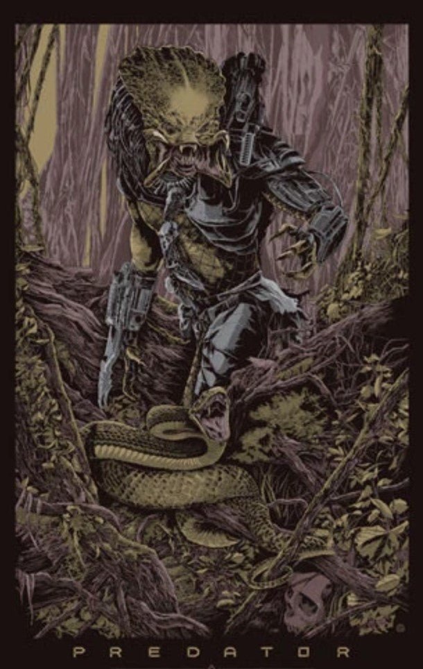 Predator Silkscreen Print by Ken Taylor