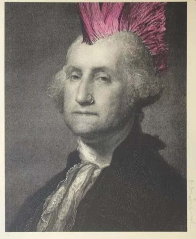 Presidents Day Punk Silkscreen Print by Mr Brainwash- Thierry Guetta