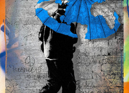 Protect the eARTh HPM 2 Hand-Embellished Silkscreen Print by Hijack