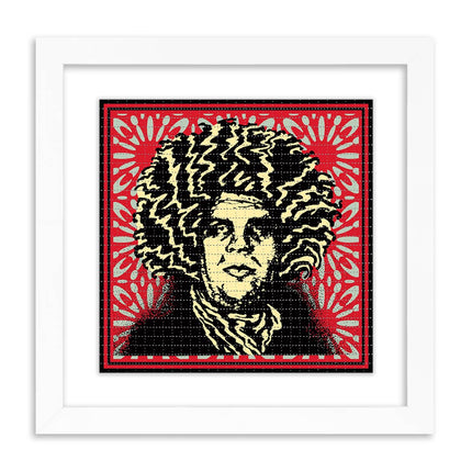Psychedelic Andre- Red Blotter Paper Print by Shepard Fairey- OBEY
