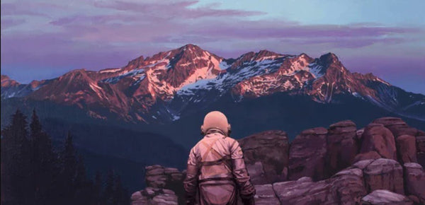 Purple Mountains PP Printers Proof Archival Print par Scott Listfield