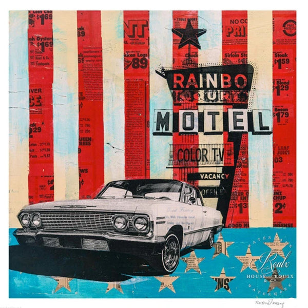 Rainbo Motel Archival Print by Robert Mars
