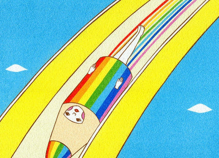 Rainbow Slide Giclee Print by Naoshi