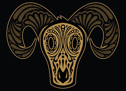 Ram of the Dead Silkscreen Print by Ernesto Yerena Montejano- Hecho Con Ganas