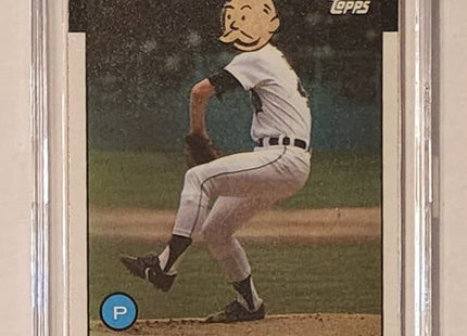 Randy ONeal Monopoly Man Tigers Original Collage Baseball Card Art by Pat Riot