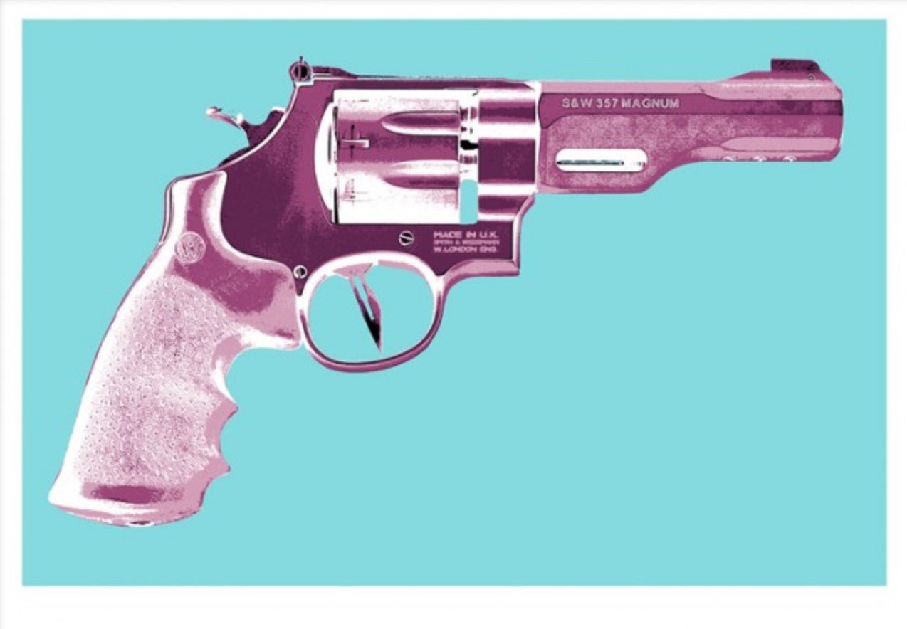 Revolver Raspberry Color 357 Magnum Revolver Pink