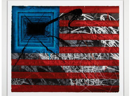 Rebels Flag Serigraph Print by Saber