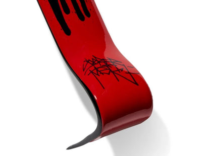 Red and Black Crowbar Art Object by Saber