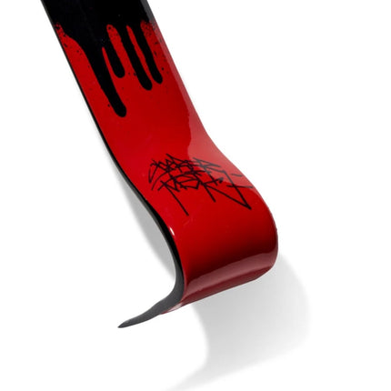 Red and Black Crowbar Art Object by Saber