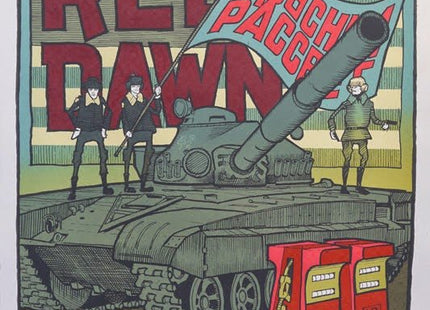 Red Dawn Silkscreen Print by Jay Ryan