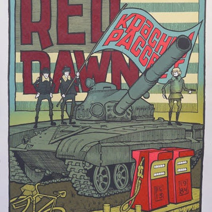 Red Dawn Silkscreen Print by Jay Ryan