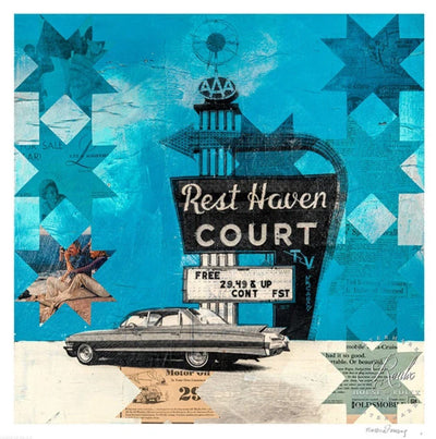 Rest Haven Court Archival Print by Robert Mars