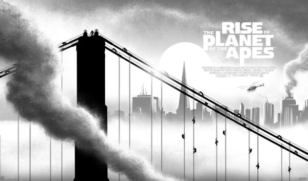 Serigrafía El origen del planeta de los simios de JC Richard