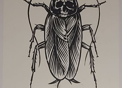 Roach Skull Test Print Silkscreen Print by Joe King