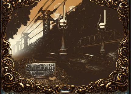 Road to Sanctuary Gold Variant Silkscreen Print by Justin Anville