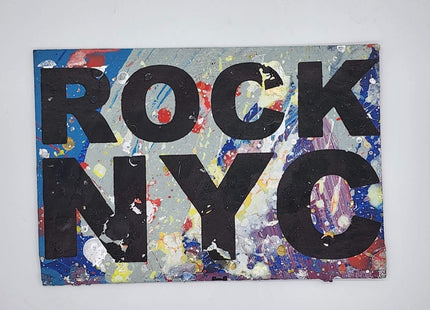 Rock NYC HPM Acrylic Silkscreen Print by Bobby Hill