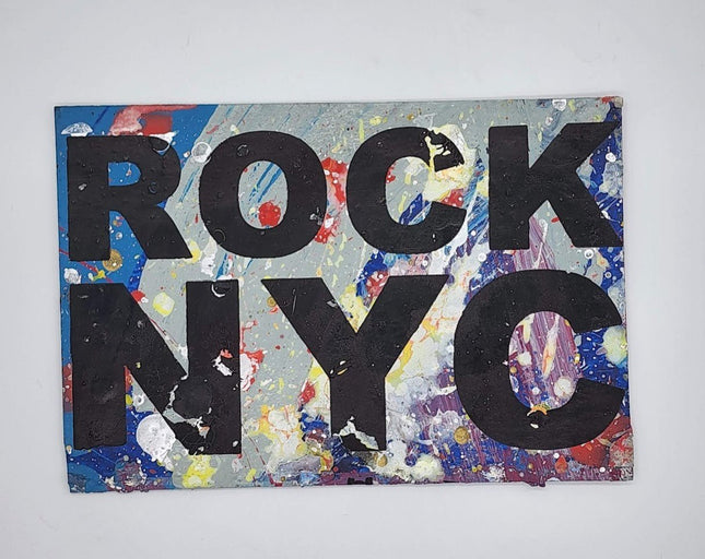Rock NYC HPM Acrylic Silkscreen Print by Bobby Hill
