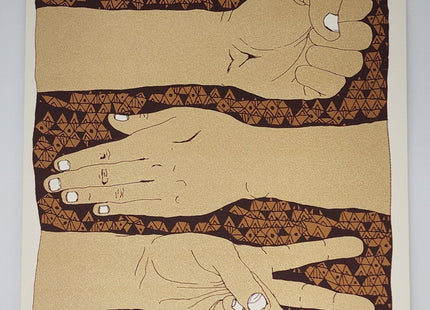 Rock Paper Scissors Silkscreen Print by Nate Duval