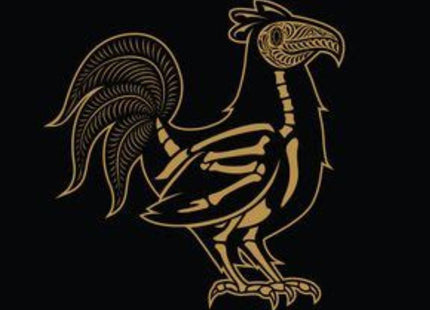 Rooster of the Dead Silkscreen Print by Ernesto Yerena Montejano- Hecho Con Ganas