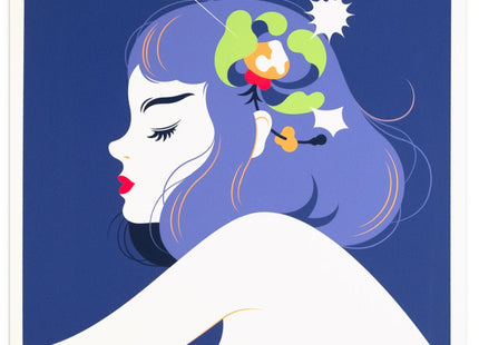 Rubus Green Silkscreen Print by Violeta Hernandez