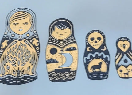 Russian Nesting Doll Silkscreen Print by John Vogl