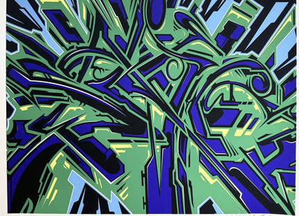 SABER ONE Silkscreen Print by Saber