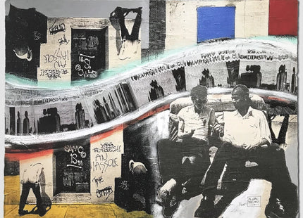 SAMO©… Reclining on a Car Seat, West Broadway, 1978 Archival Print by Al Diaz