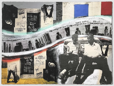 SAMO©… Reclining on a Car Seat, West Broadway, 1978 Archival Print by Al Diaz
