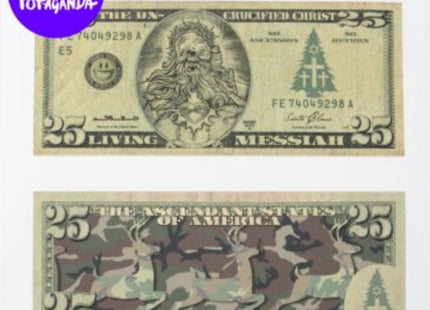 Santa Christ Greenback Giclee Print by Ron English