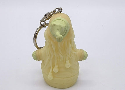 Santa Skull Keychain GID Art Object by Pushead