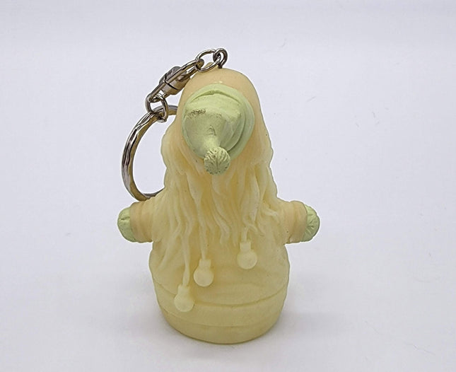 Santa Skull Keychain GID Art Object by Pushead
