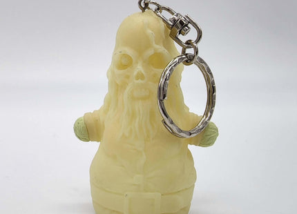 Santa Skull Keychain GID Art Object by Pushead