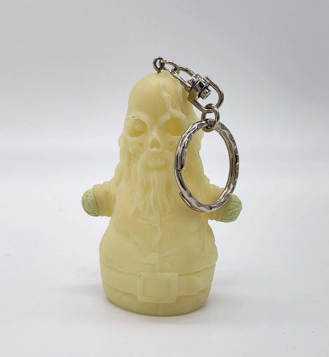 Santa Skull Keychain GID Art Object by Pushead