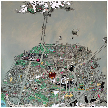 Secret Histories Map of San Francisco Giclee by Deth P Sun