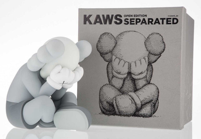 Separated- Grey Fine Art Toy by Kaws- Brian Donnelly