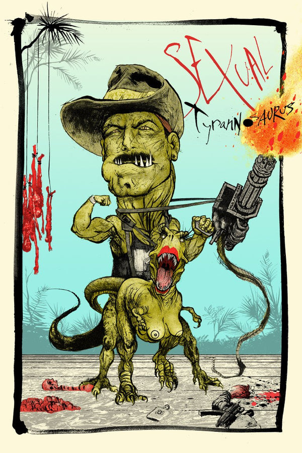 Sexual Tyrannosaurus AP Silkscreen Print by Jon Smith