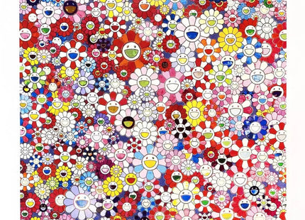 Shangri-La Pink Silkscreen Print by Takashi Murakami TM/KK