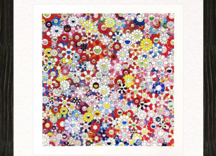 Shangri-La Pink Silkscreen Print by Takashi Murakami TM/KK
